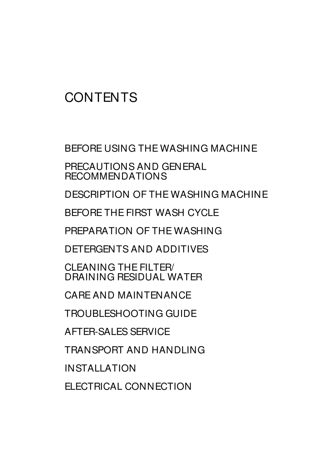 Smeg KTL6 manual Contents 