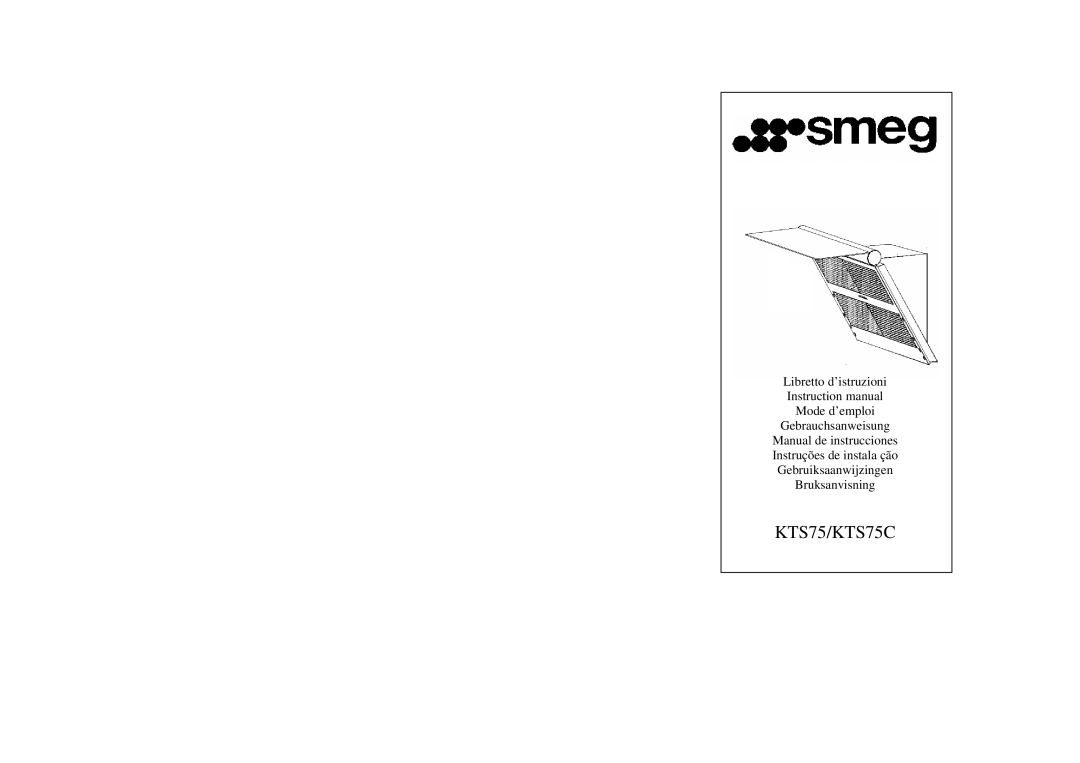 Smeg instruction manual KTS75/KTS75C 