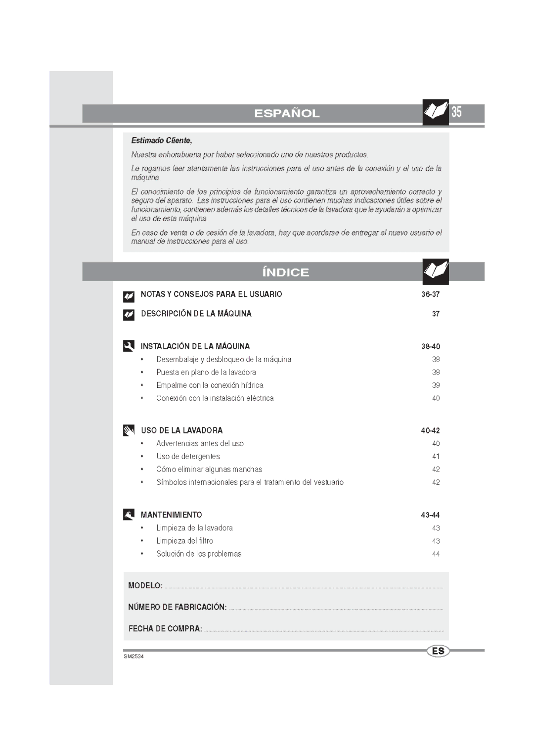 Smeg LB502 manual 