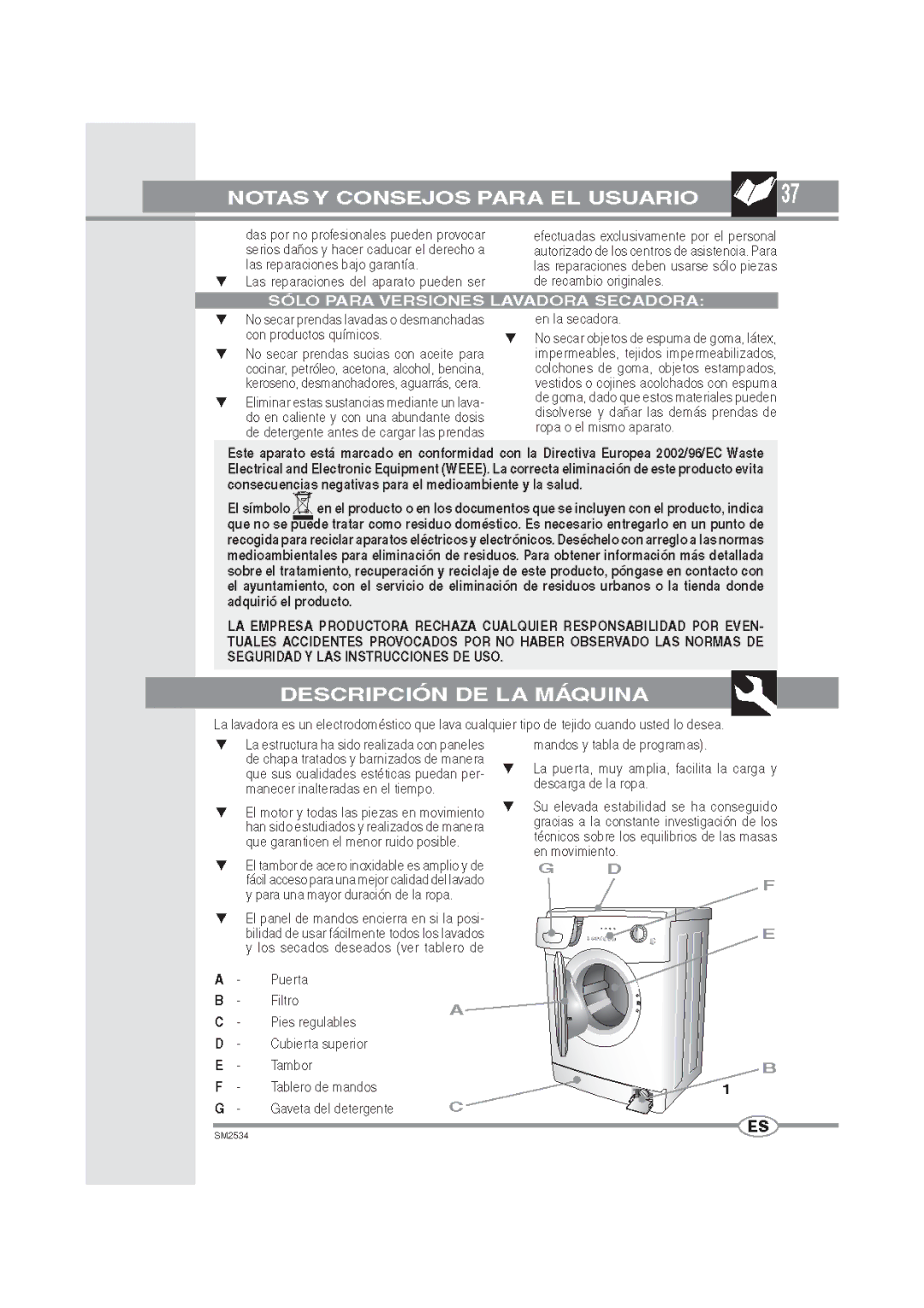 Smeg LB502 manual 