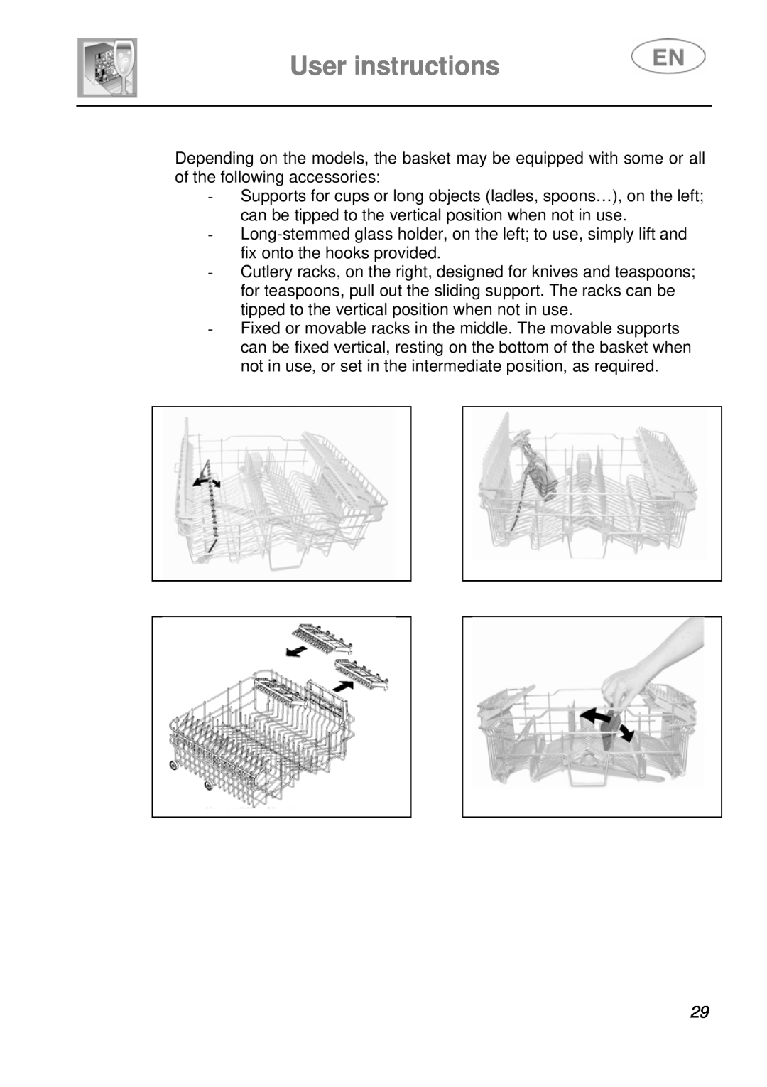 Smeg LSA14X7 instruction manual User instructions 
