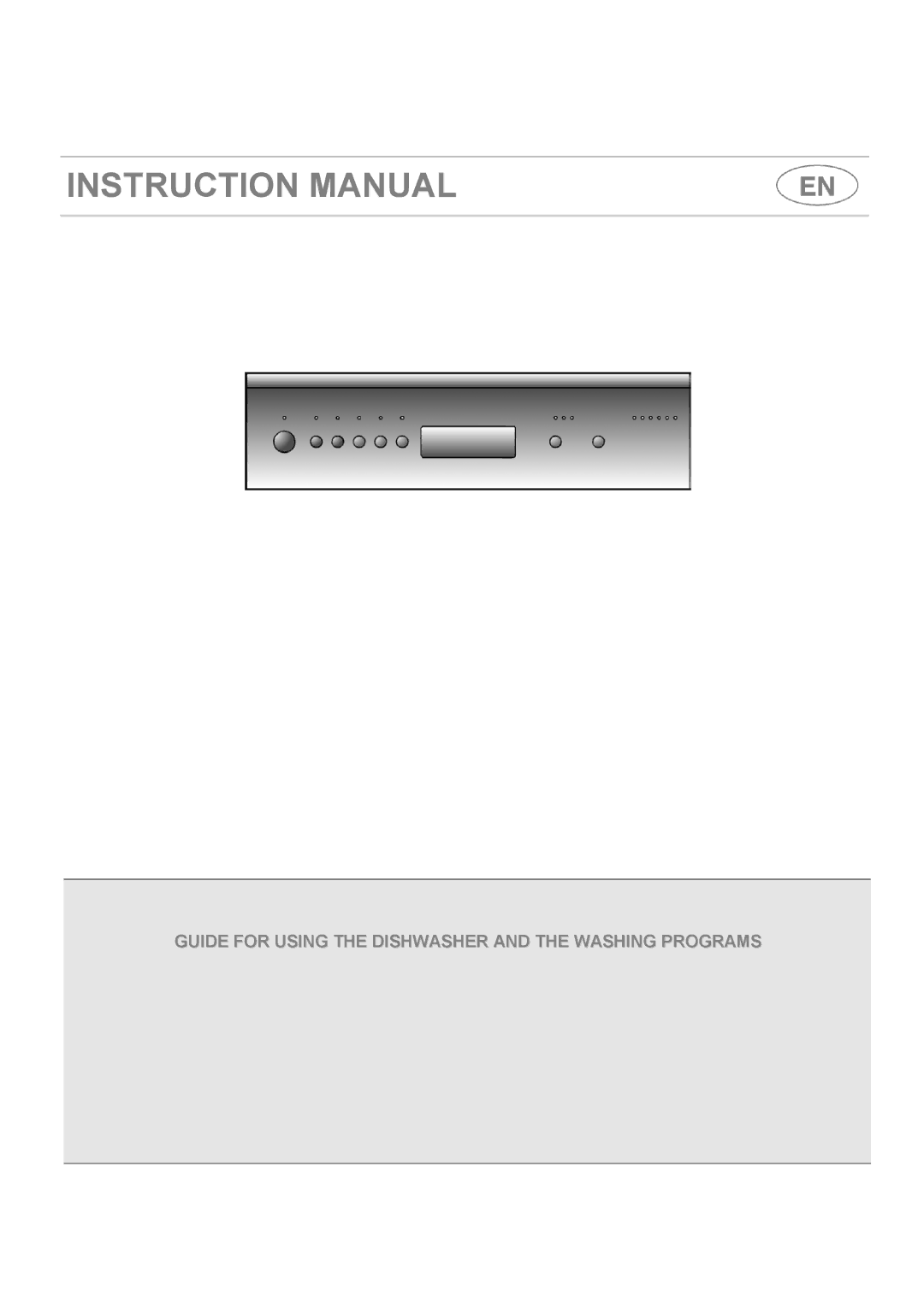 Smeg LSA4551G, LSA4551B instruction manual Guide for Using the Dishwasher and the Washing Programs 