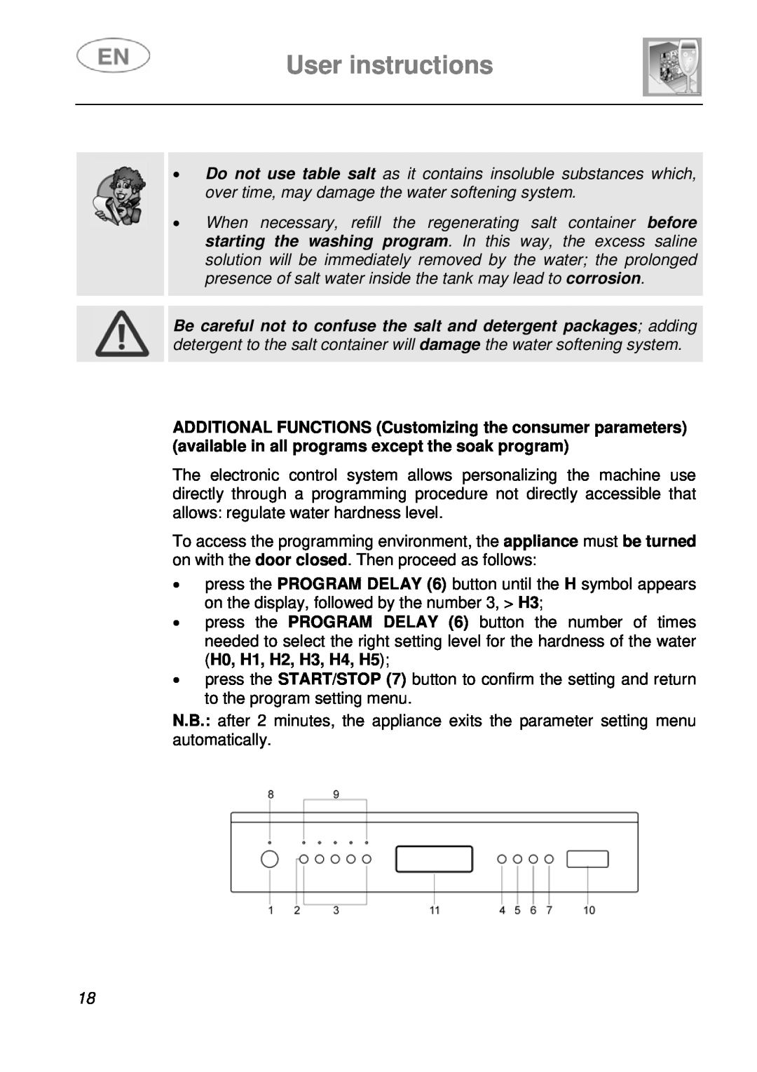 Smeg LSA643XPQ instruction manual User instructions 