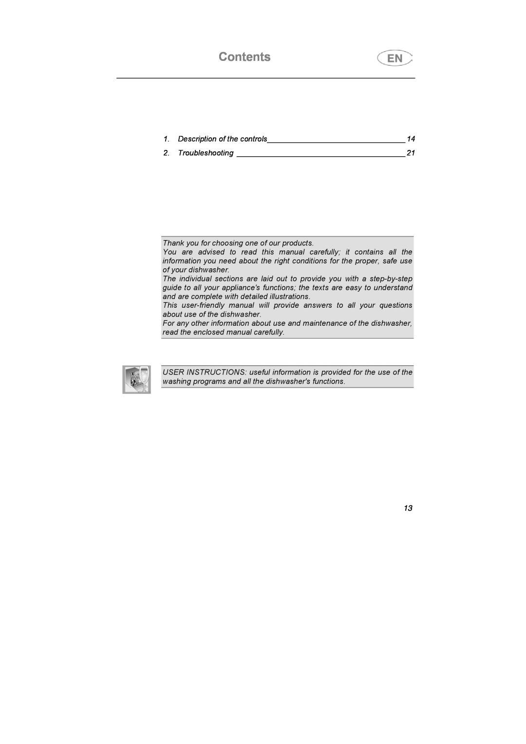 Smeg LSA653E instruction manual Contents 