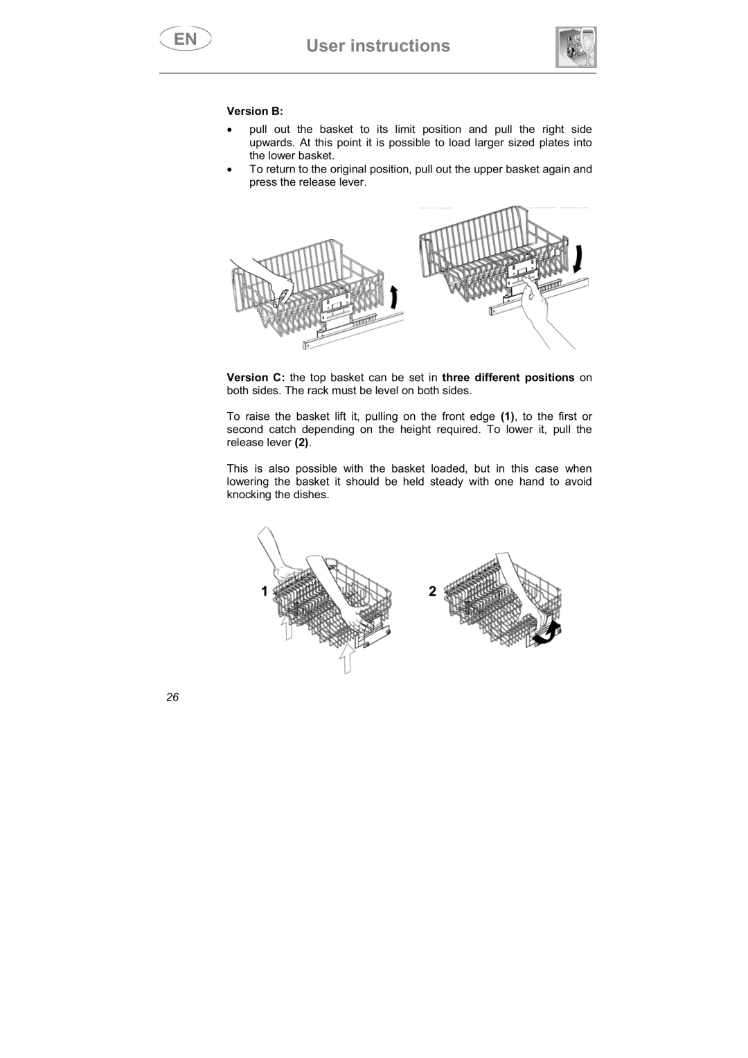 Smeg LSPX1253 manual Version B 