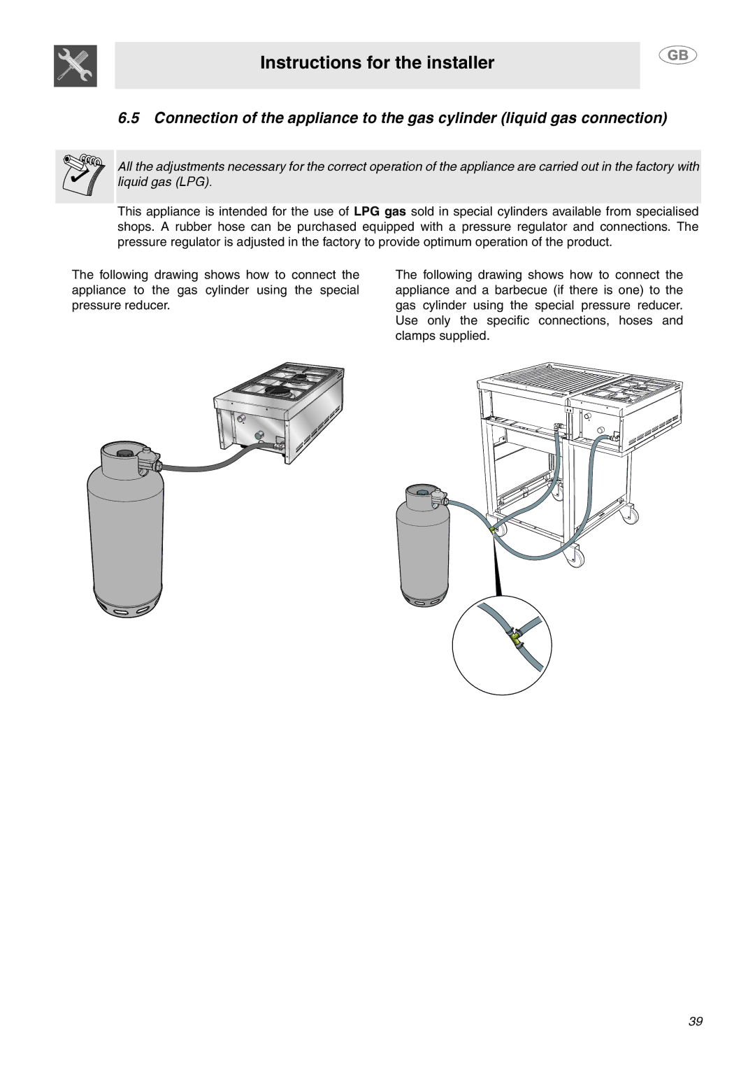 Smeg MC30RA manual Instructions for the installer 