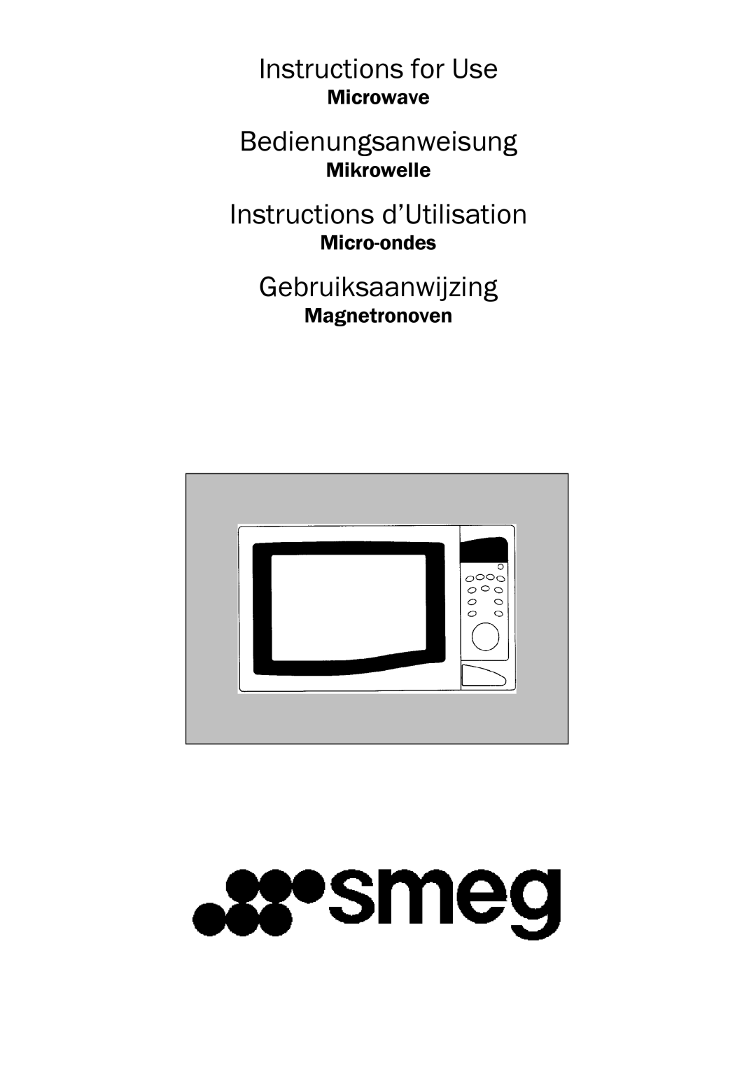 Smeg ME203FX manual Instructions for Use 