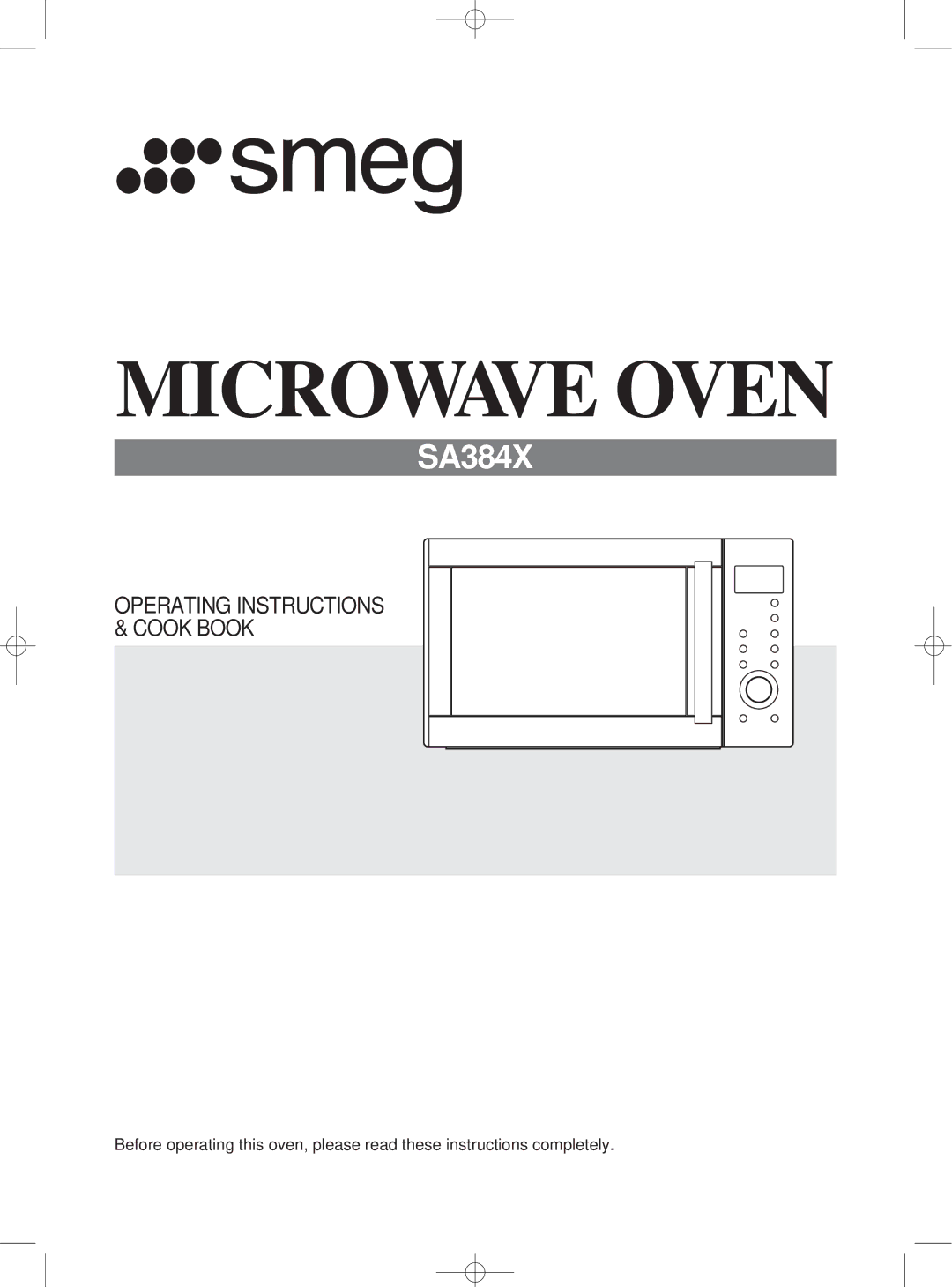 Smeg SA384X manual Microwave Oven 