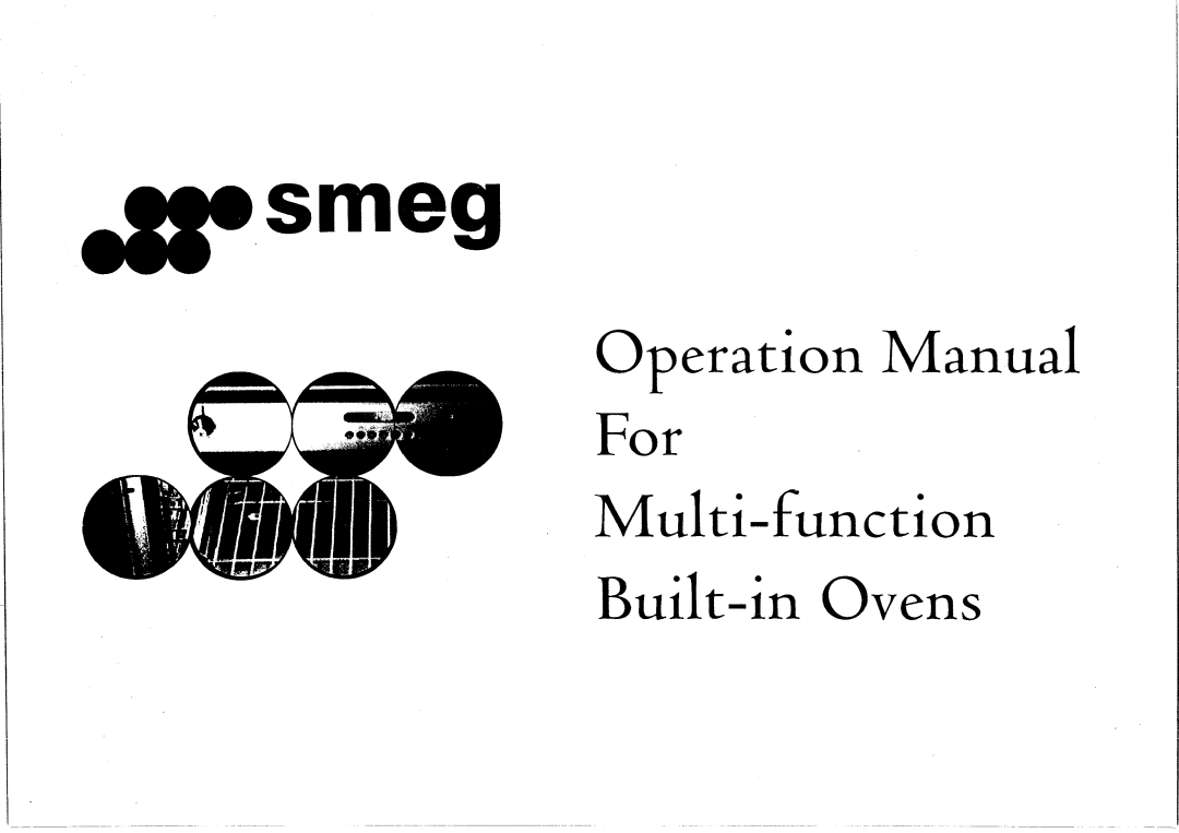 Smeg Multi-Function Built-In Oven manual 