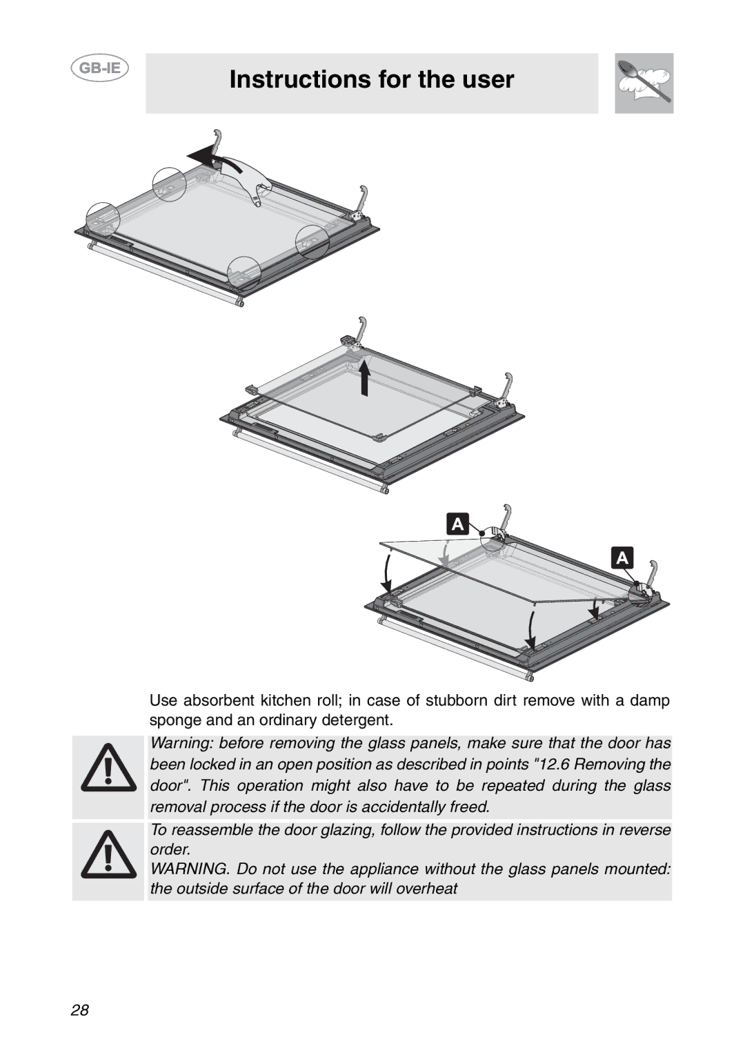 Smeg SC061MFX, SC081MFX, SC041MFX manual Instructions for the user 