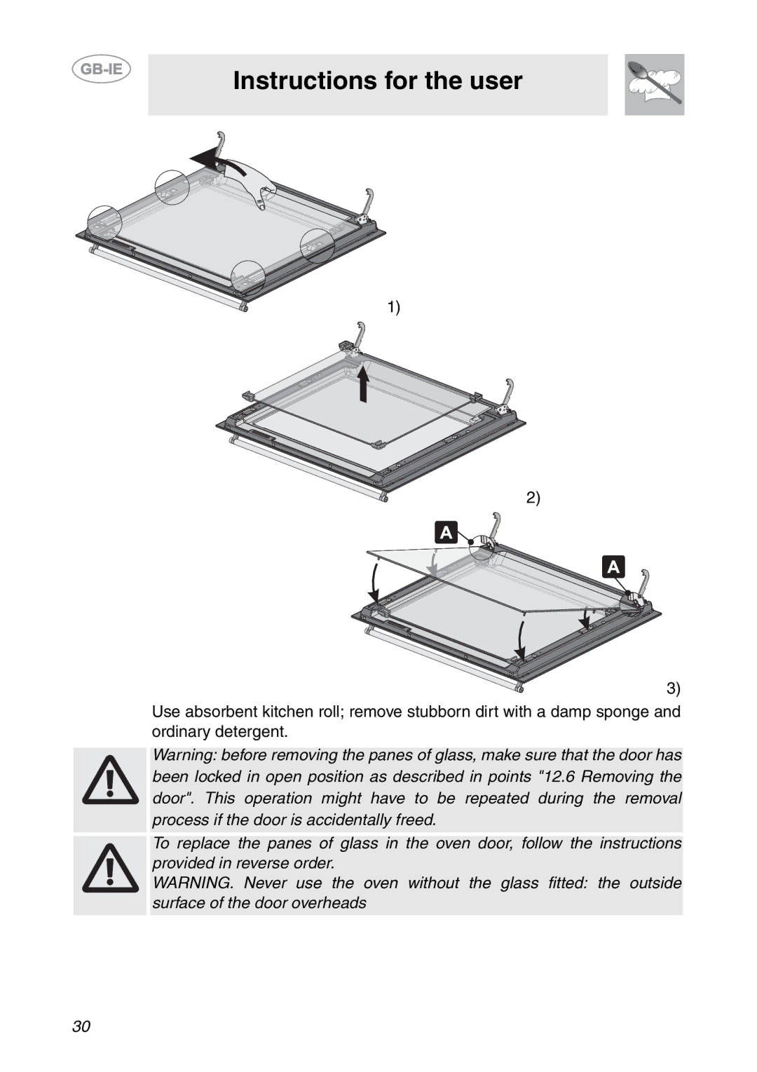 Smeg SC06MFX, SC08MFX, SC04MFX manual Instructions for the user 