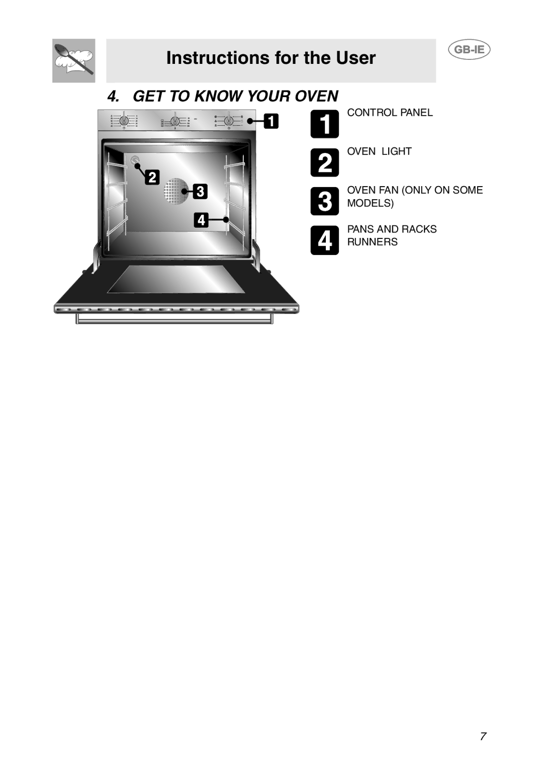 Smeg SCDK380X, SCDK398X manual Instructions for the User, GET to Know Your Oven 