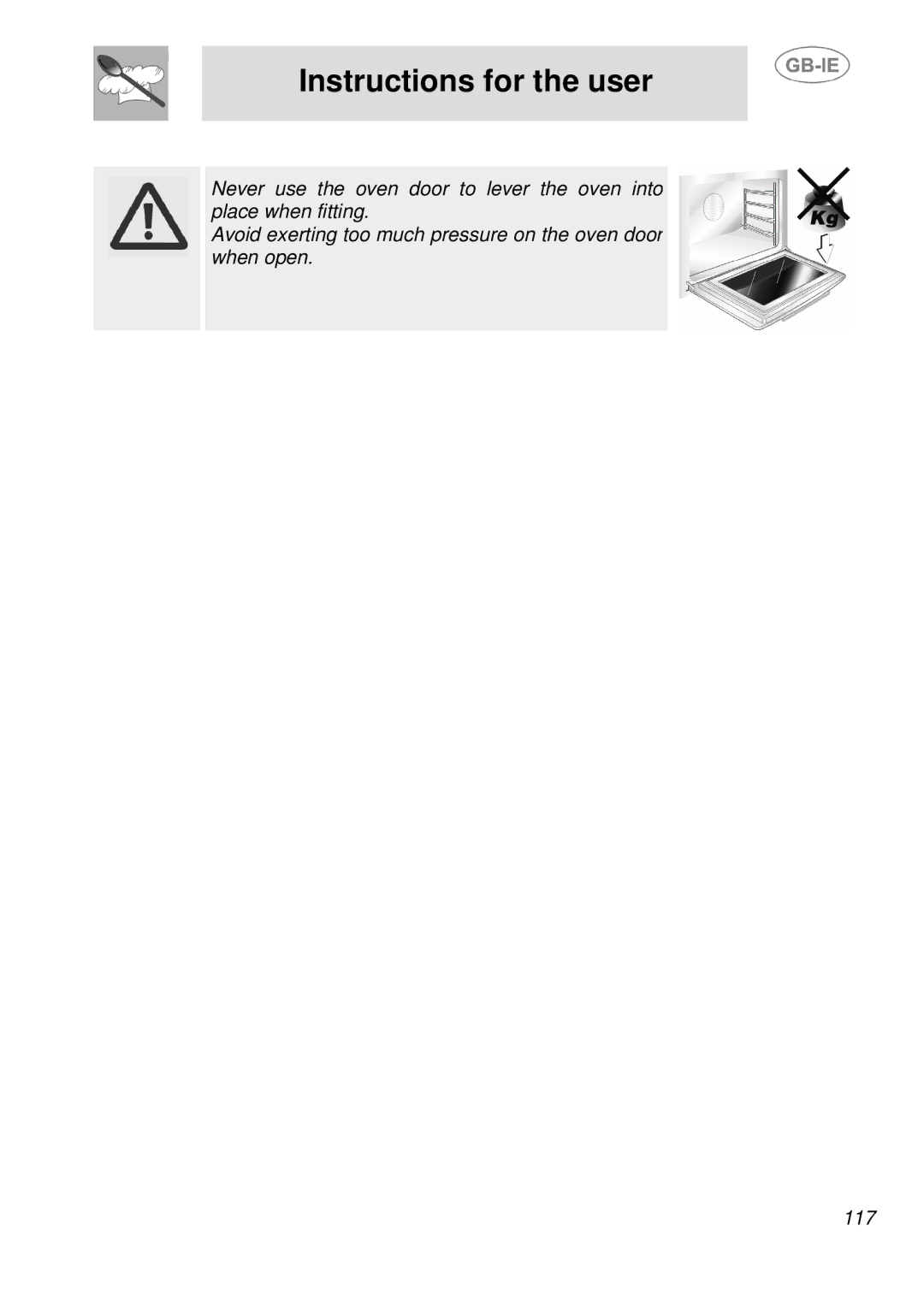 Smeg SDK380X-5, SDK398X-5 manual Instructions for the user 