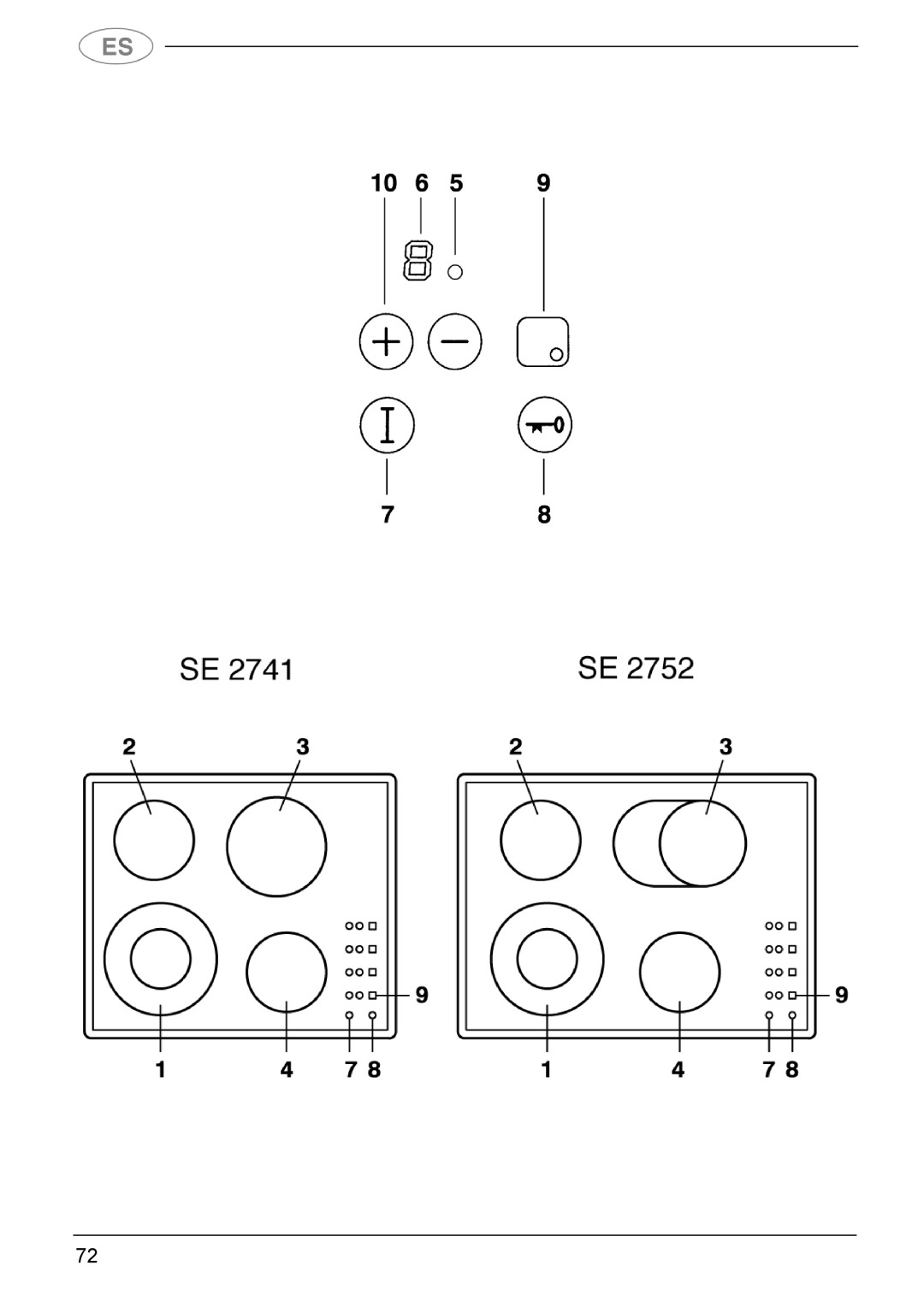 Smeg SE2541X manual 