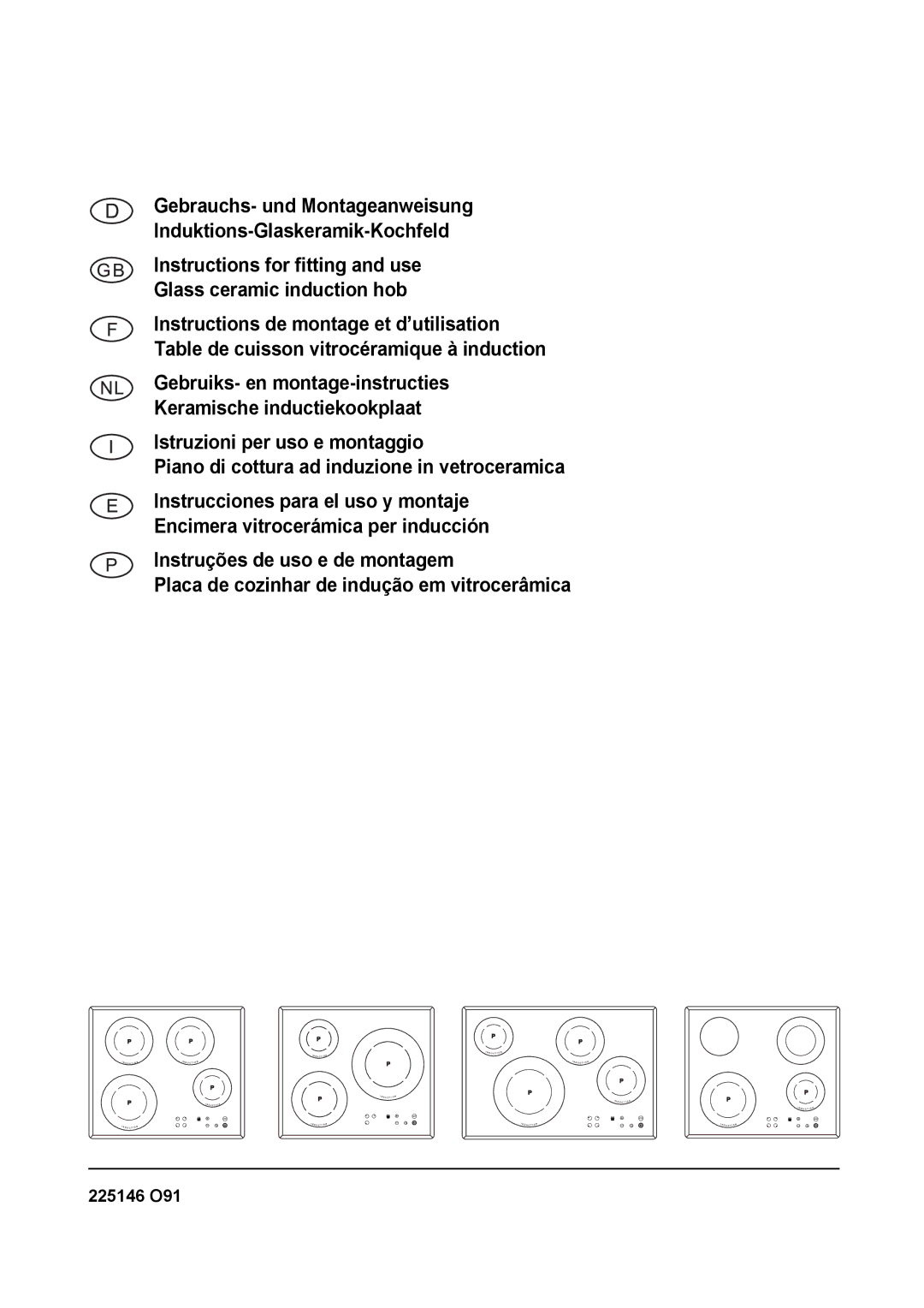 Smeg SE2642ID2 manual 225146 O91 