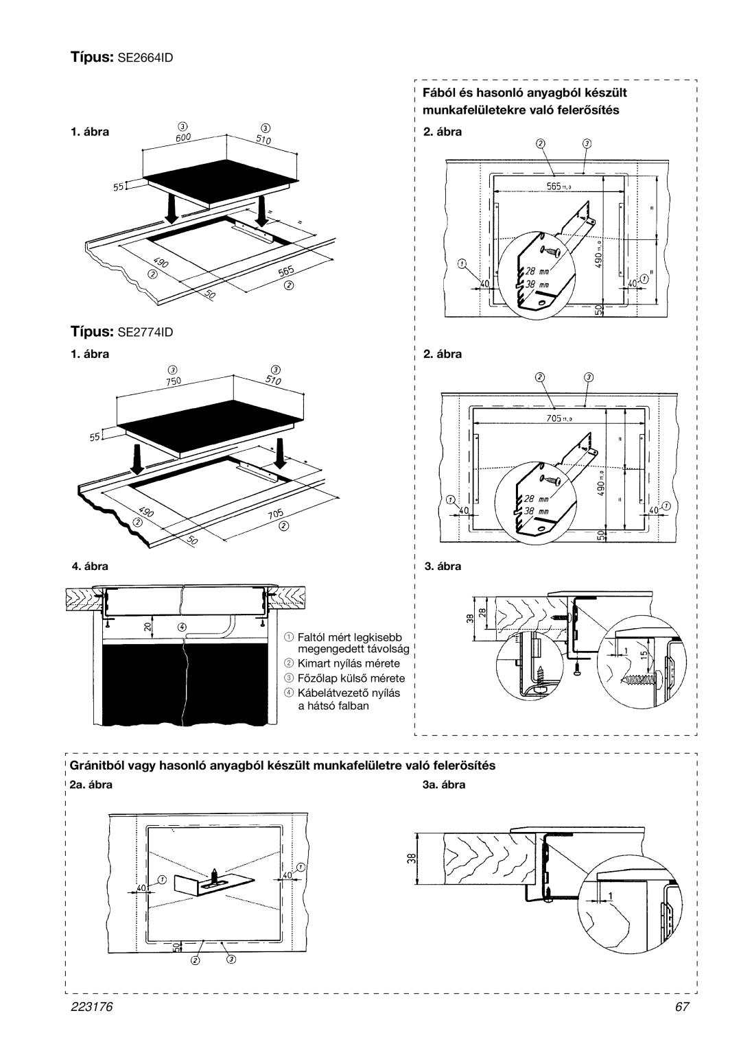 Smeg SE2664ID manual Ábra 