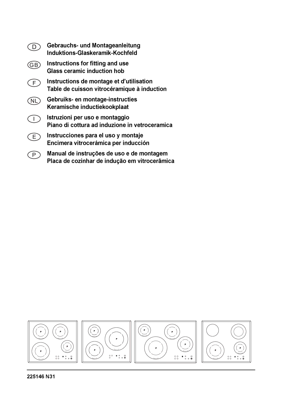 Smeg SE2842ID2 manual 225146 N31 