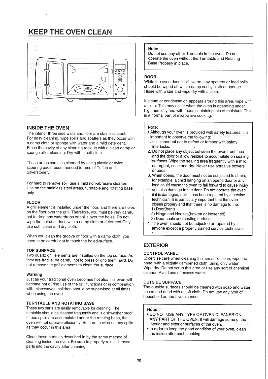 Smeg SA987CX, smeg Microwave Convection/grill Oven manual 