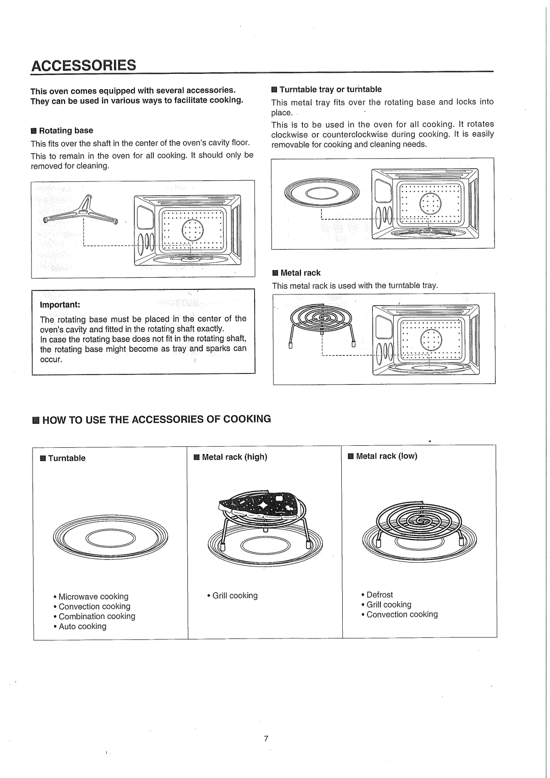 Smeg SA987CX, smeg Microwave Convection/grill Oven manual 