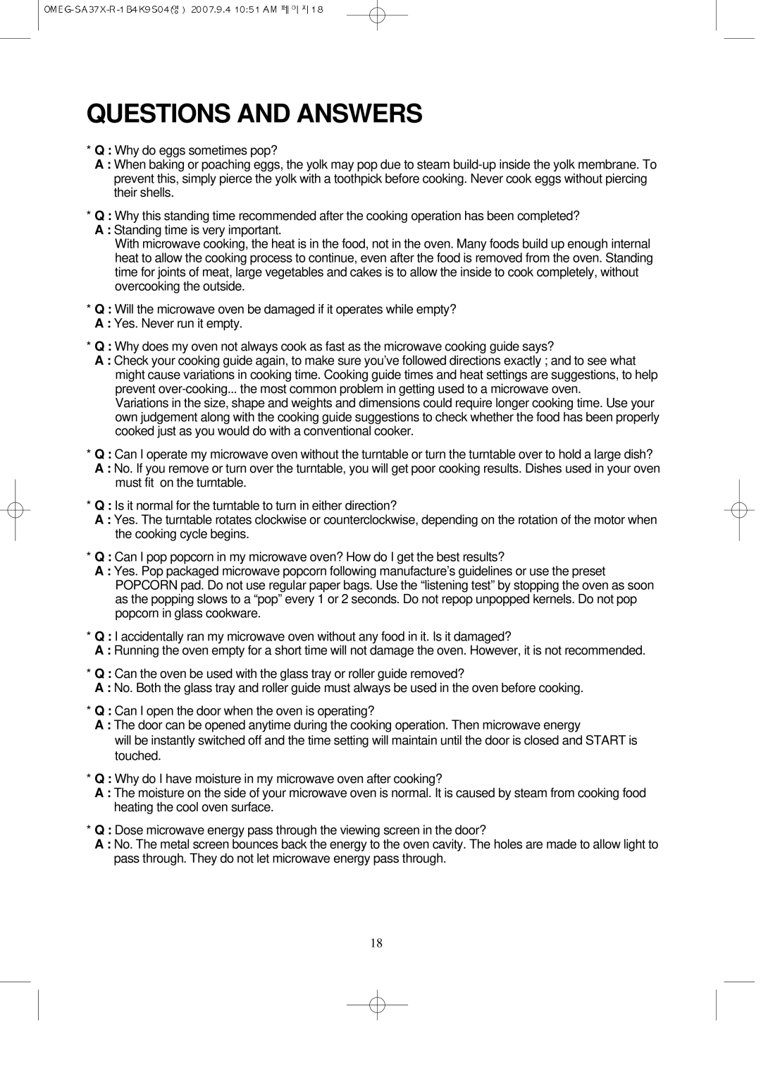 Smeg SA37X, smeg microwave manual Questions and Answers 