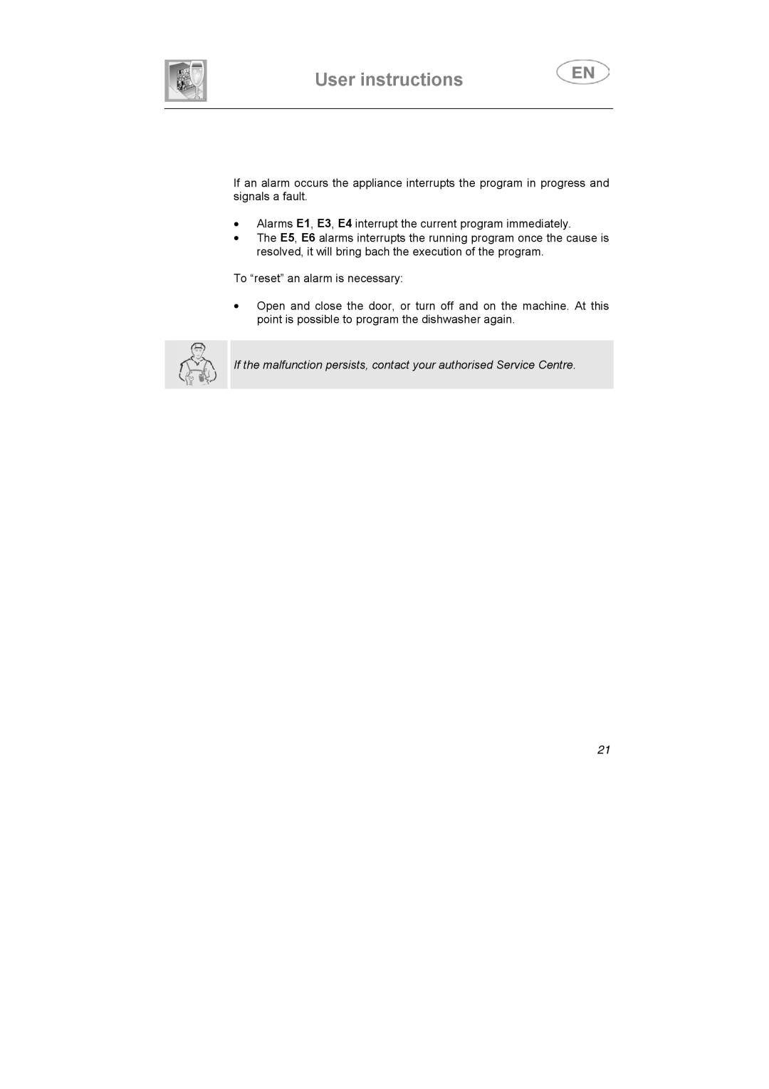 Smeg ST1105, ST1107S instruction manual User instructions 