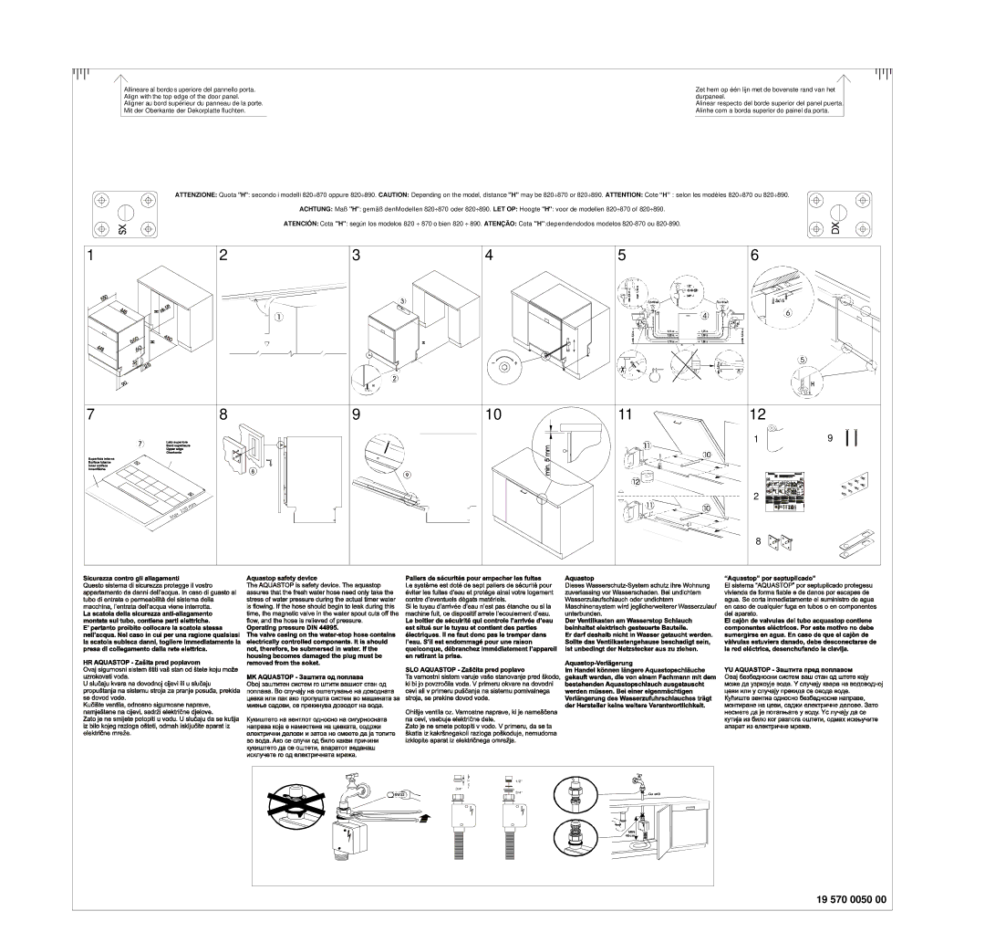 Smeg ST1105, ST1107S instruction manual 19 570 0050 