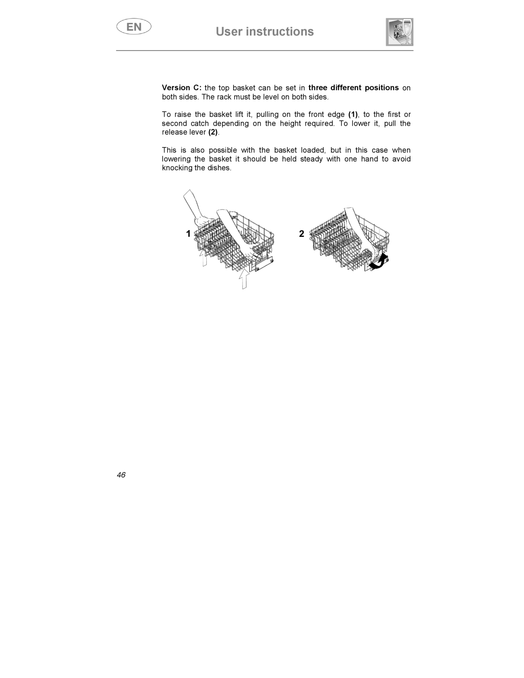 Smeg ST1146SE manual User instructions 