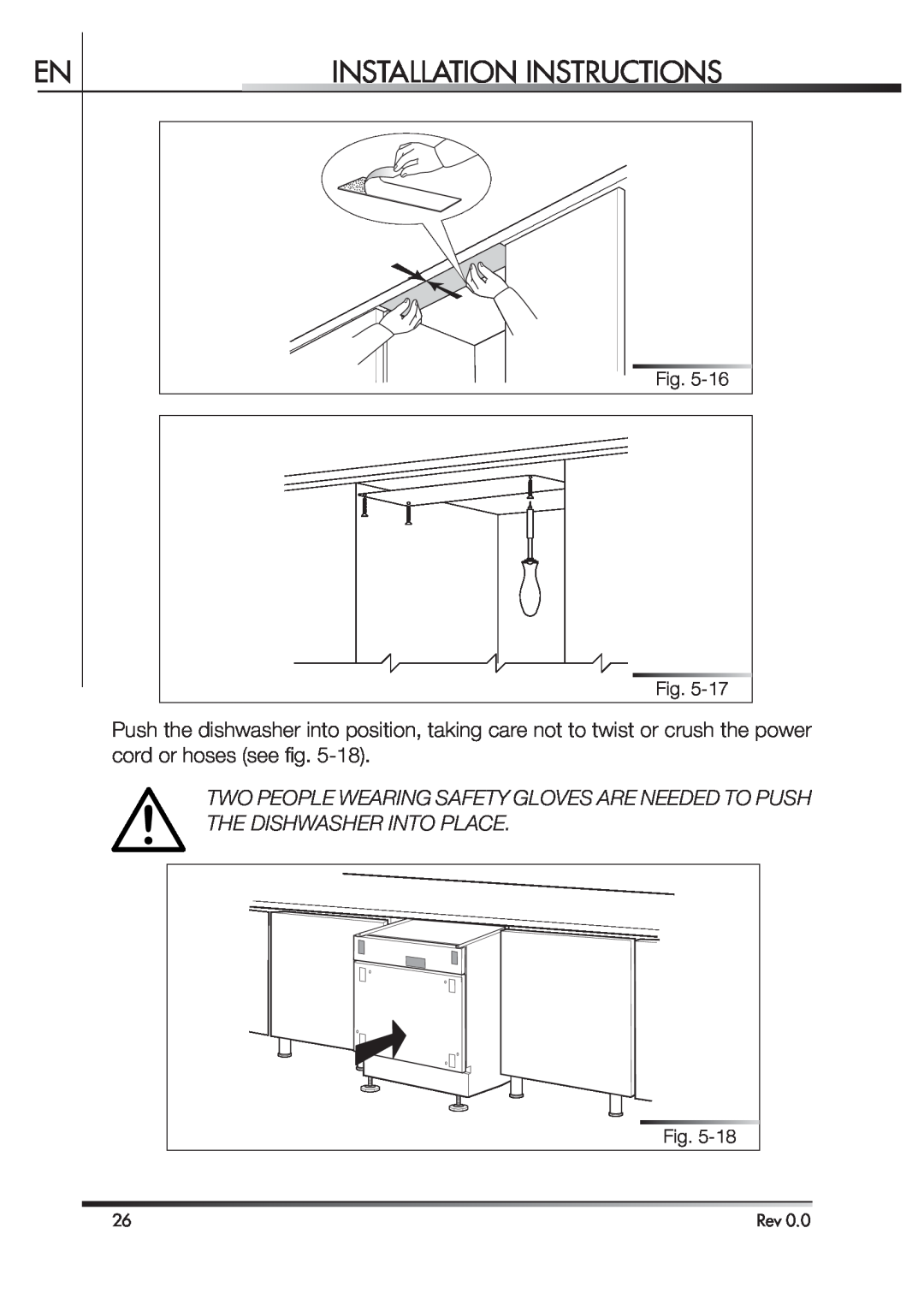 Smeg STA4645 instruction manual Installation Instructions 