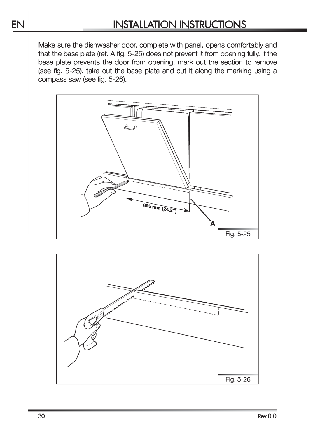 Smeg STA4645 instruction manual Installation Instructions, 4.2” 