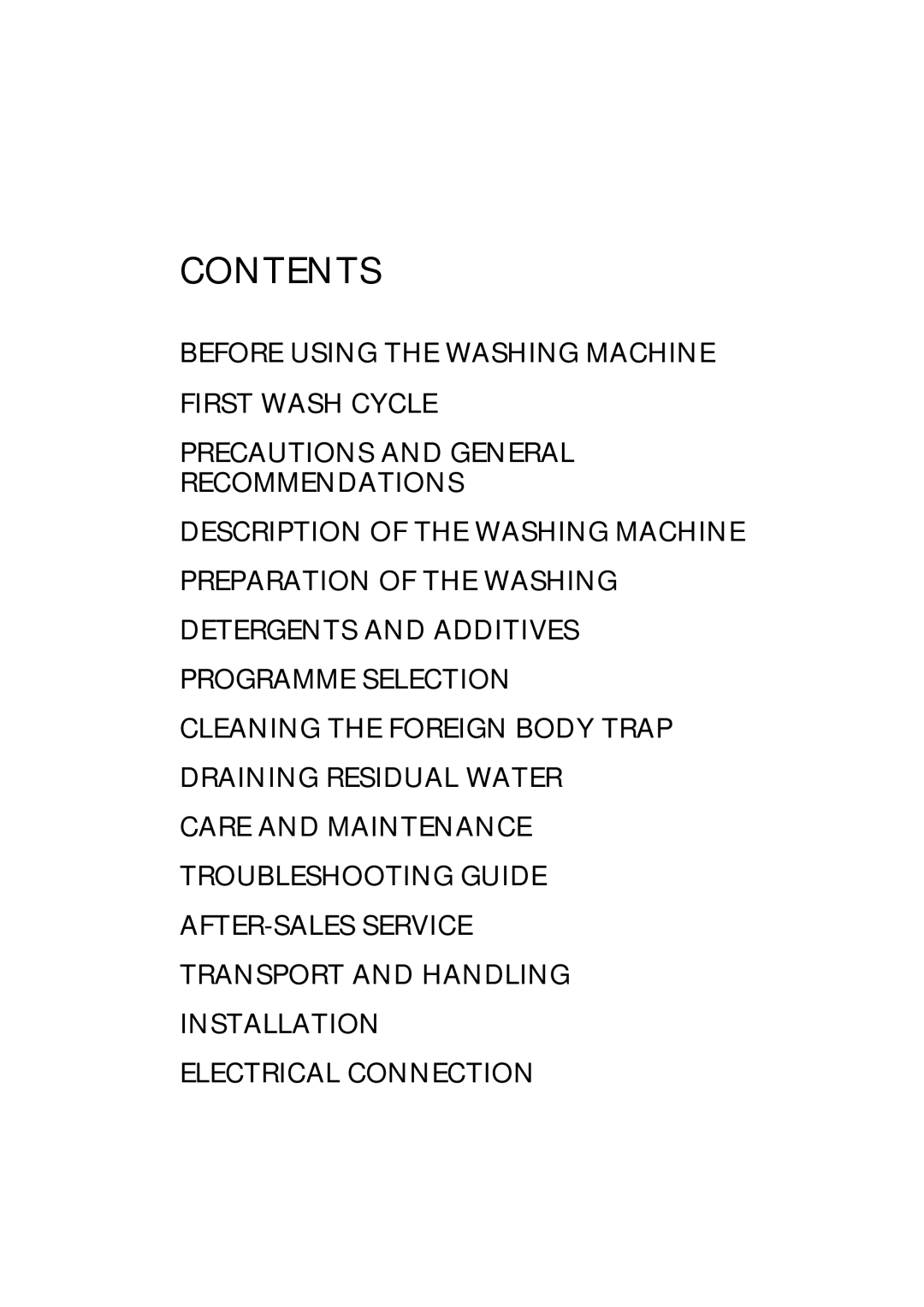 Smeg STL 60 manual Contents 