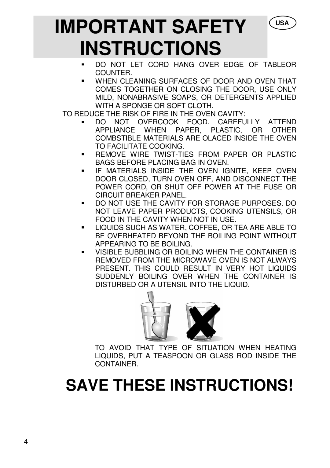 Smeg SU45 MCX manual Important Safety 