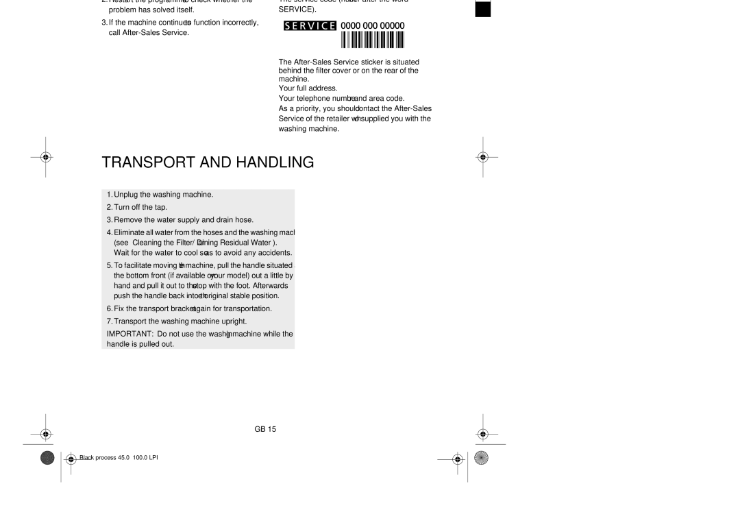 Smeg TLS12 manual Before contacting After-Sales Service, Specify, Wait for the water to cool so as to avoid any accidents 