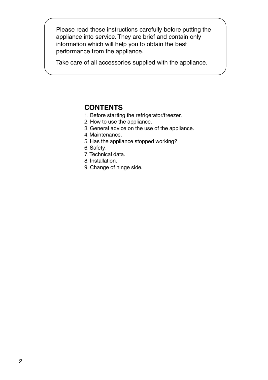 Smeg UKFC36RX2, UKFC40RX3 manual Contents 