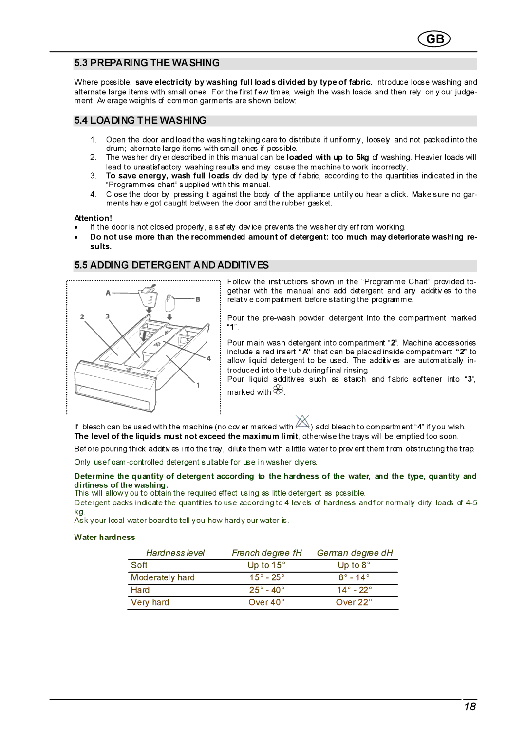 Smeg WDI12C instruction manual Loading the Washing, Adding Detergent and Additiv ES 