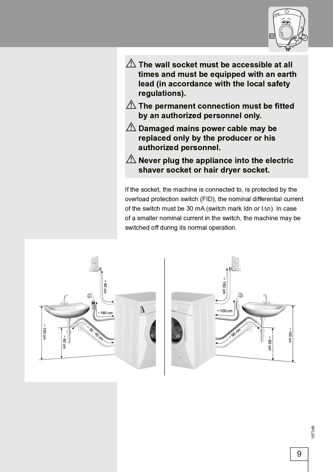 Smeg WM62141, WM62121 manual 187348 