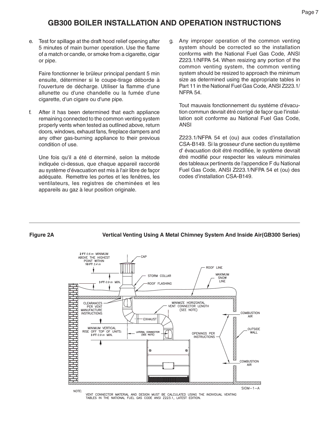 Smith Cast Iron Boilers GB300 warranty Ansi 