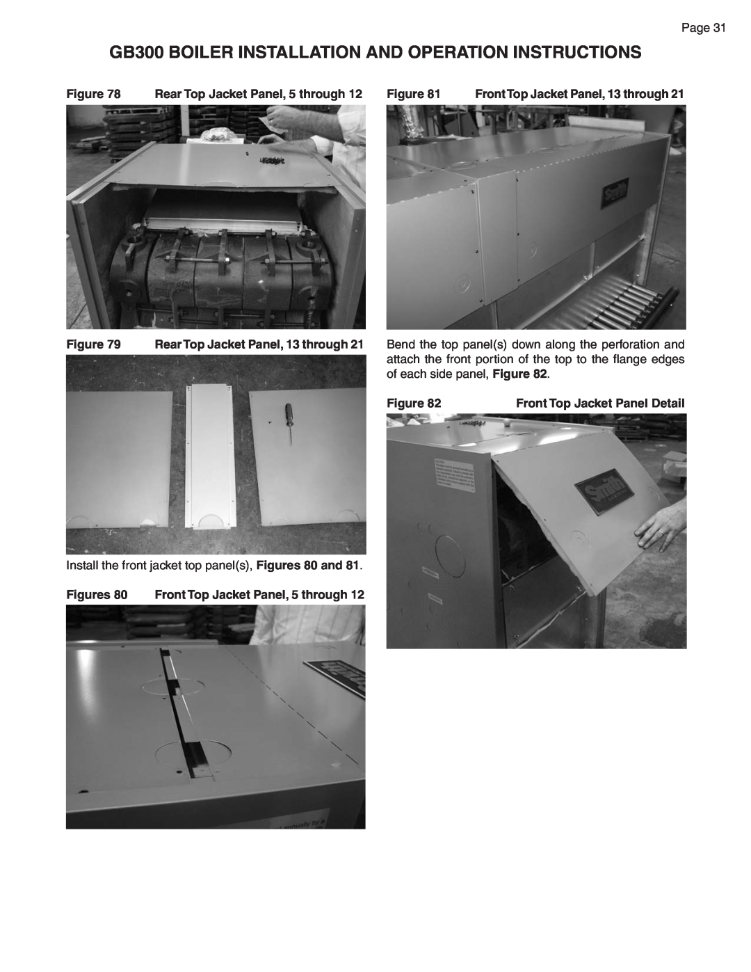 Smith Cast Iron Boilers GB300 warranty Figure, Rear Top Jacket Panel, 5 through, Rear Top Jacket Panel, 13 through 