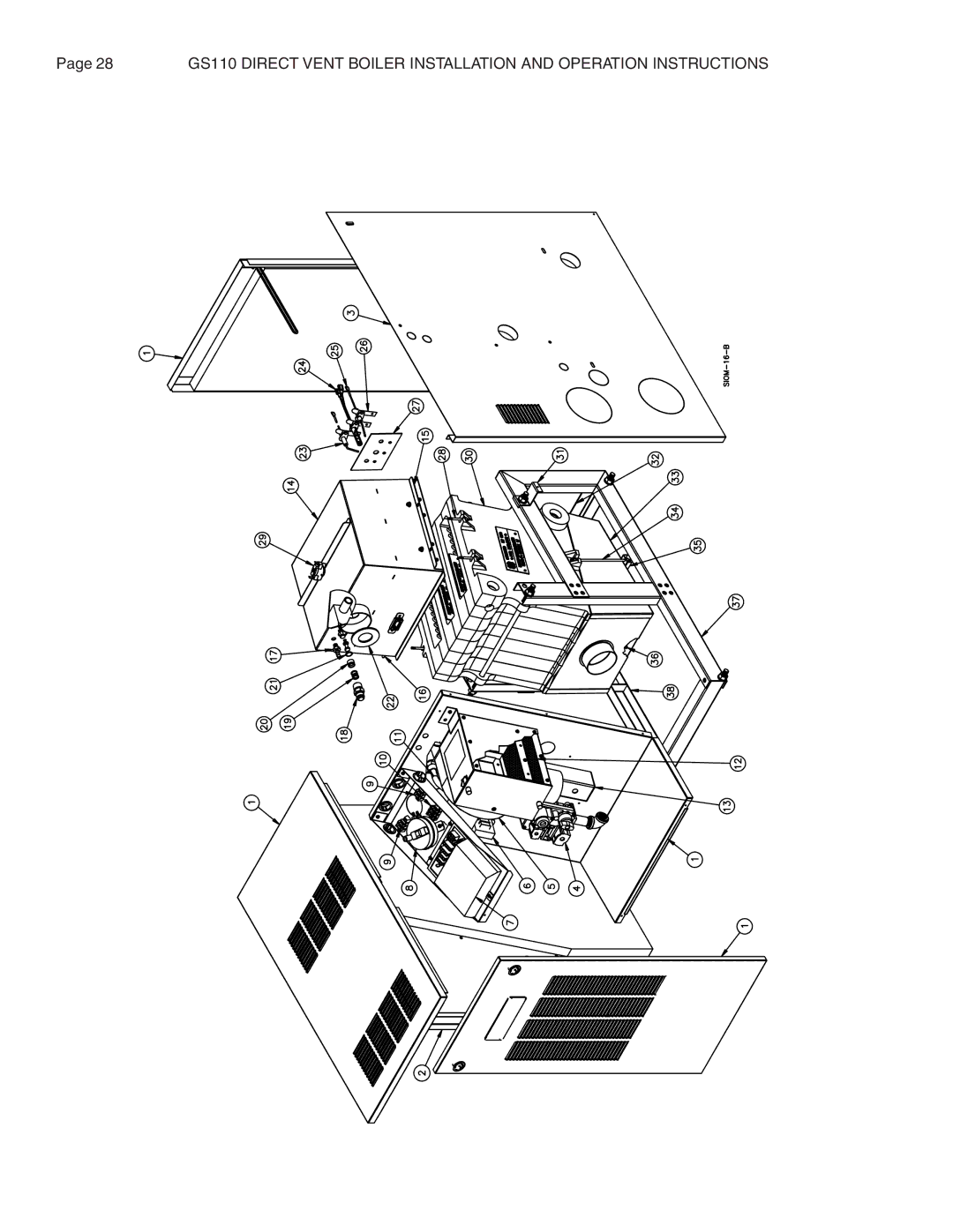 Smith Cast Iron Boilers GS110W operation manual 