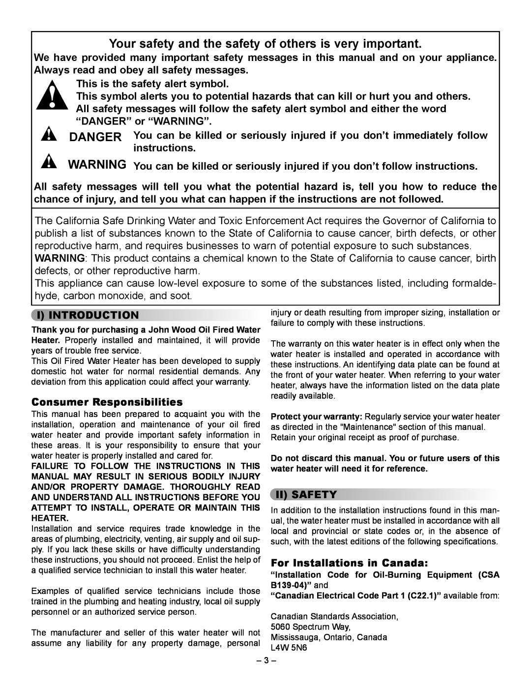 Smith Cast Iron Boilers JW527, JWF507, JW727, JWF657, JW327, JW317, JWF307V, JW717, JW517 manual This is the safety alert symbol 