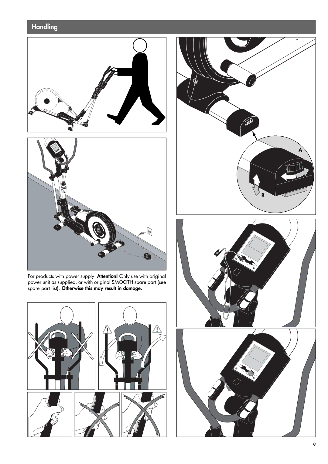 Smooth Fitness 07859-999 manual Handling 