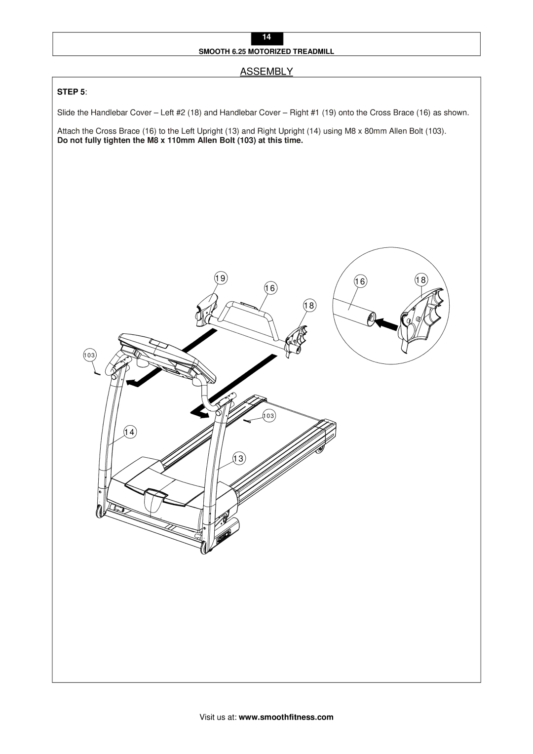 Smooth Fitness 6.25 user manual 103 