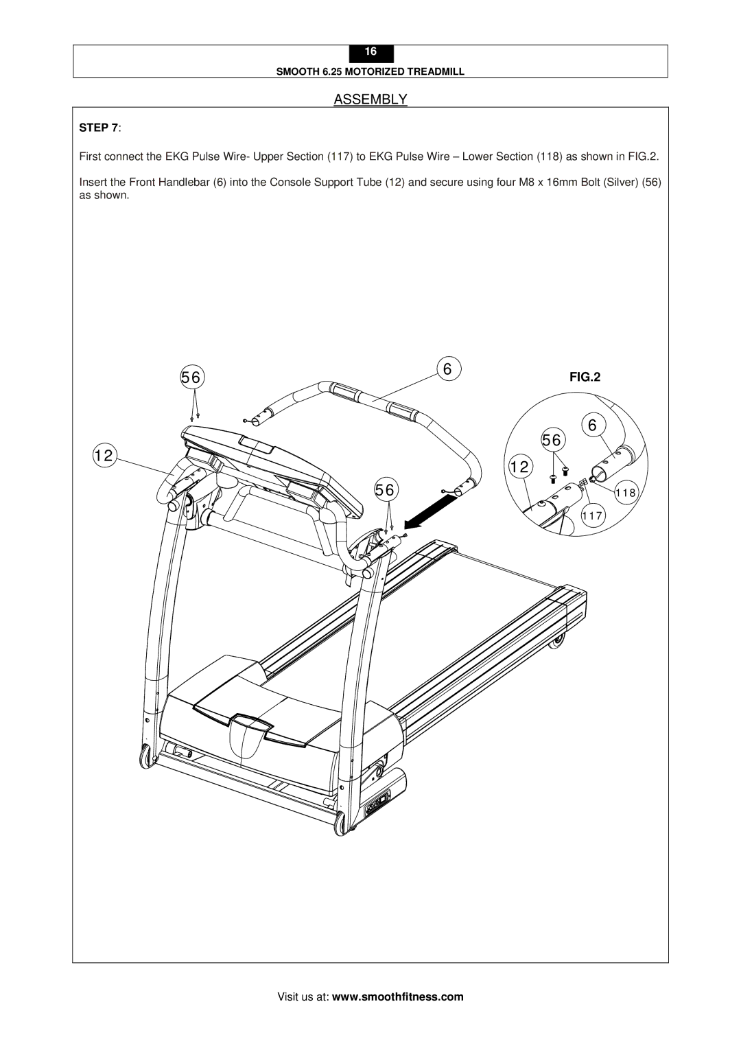 Smooth Fitness 6.25 user manual 118 