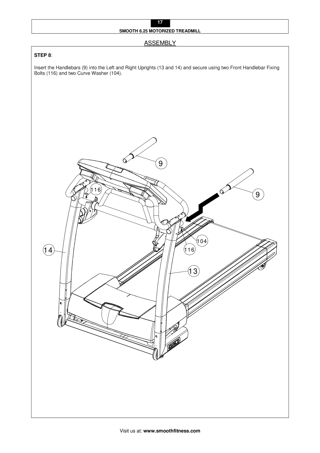 Smooth Fitness 6.25 user manual 116 104 