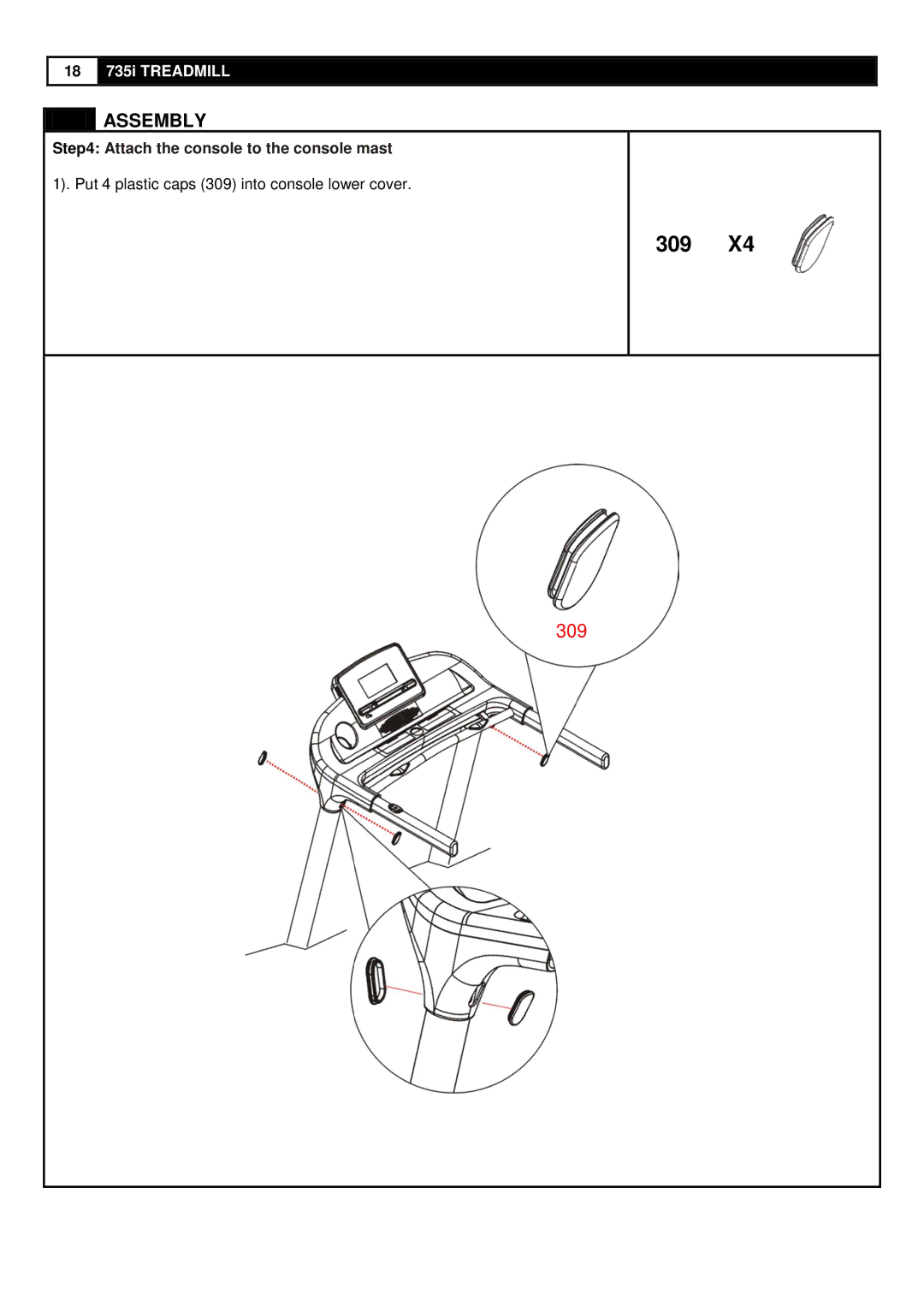 Smooth Fitness 735 user manual 309 