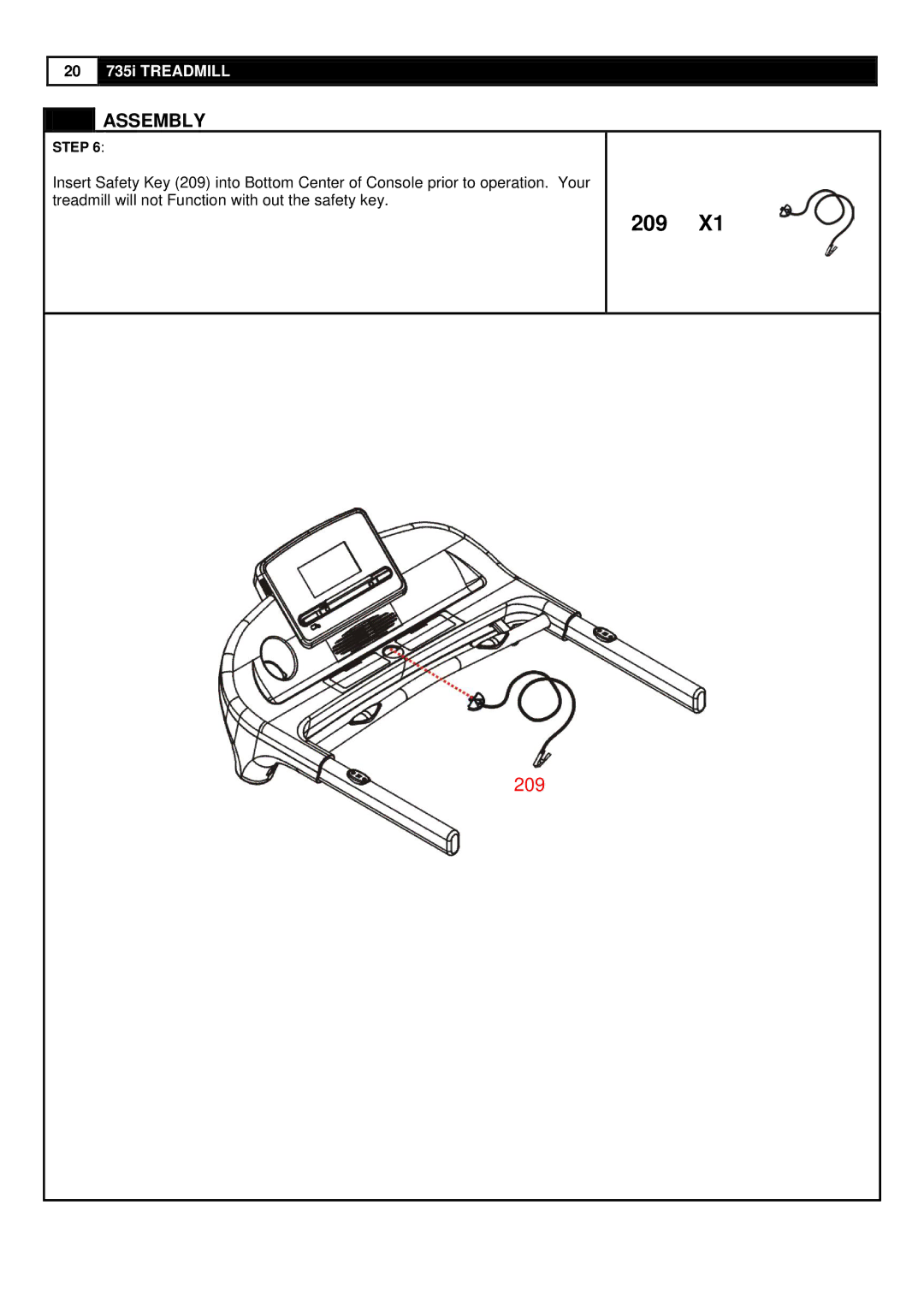 Smooth Fitness 735 user manual 209 