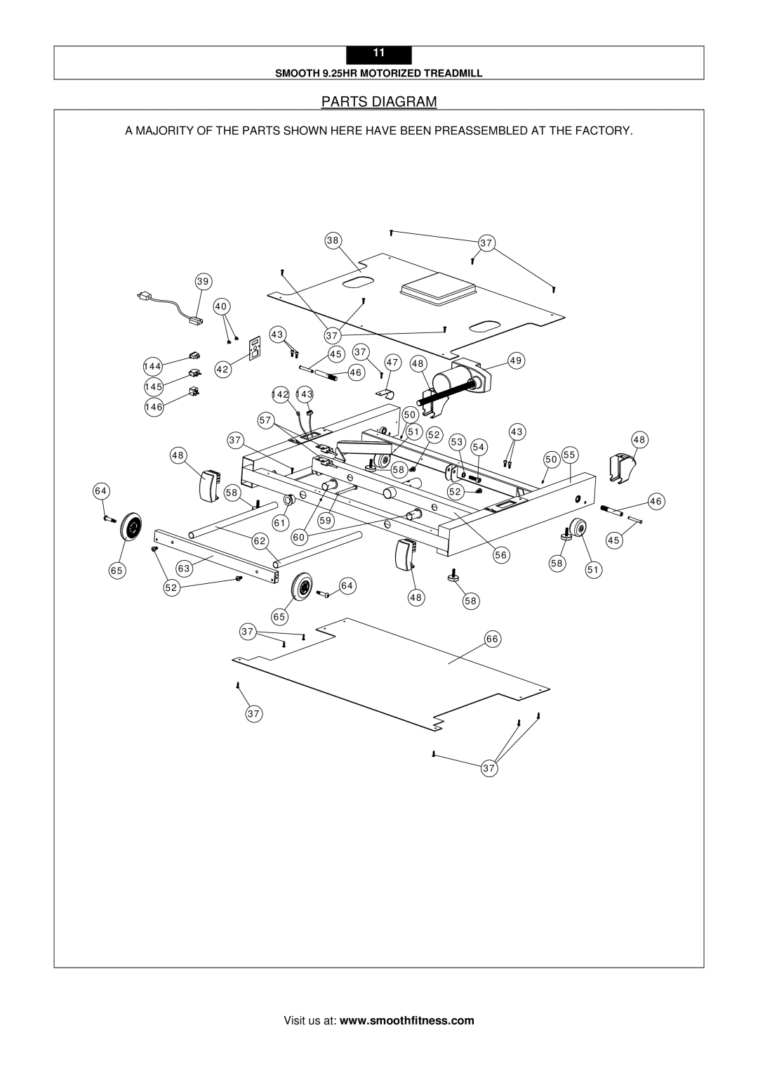 Smooth Fitness 9.25HR user manual 144 