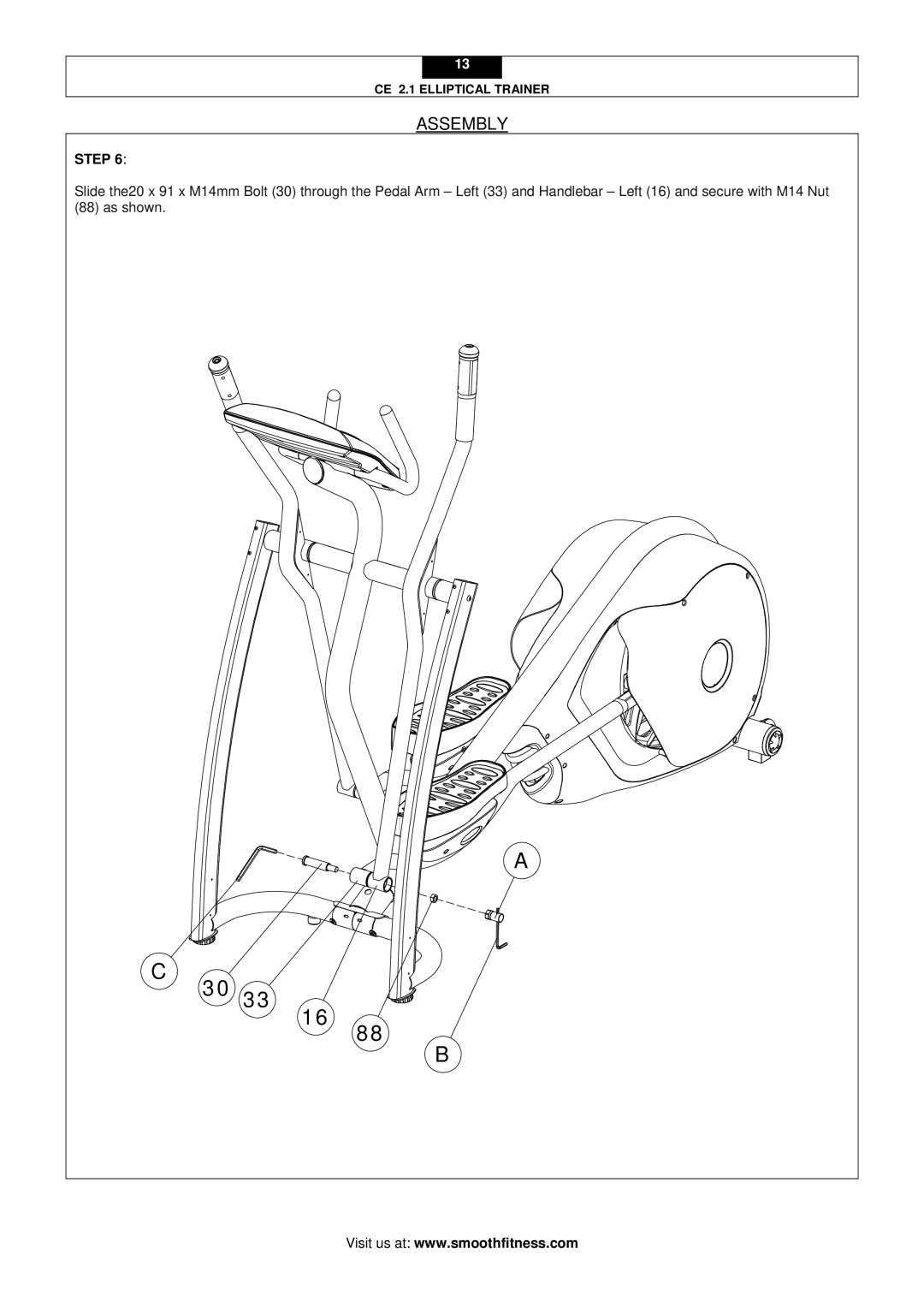 Smooth Fitness CE 2.1 user manual 30 33 16 