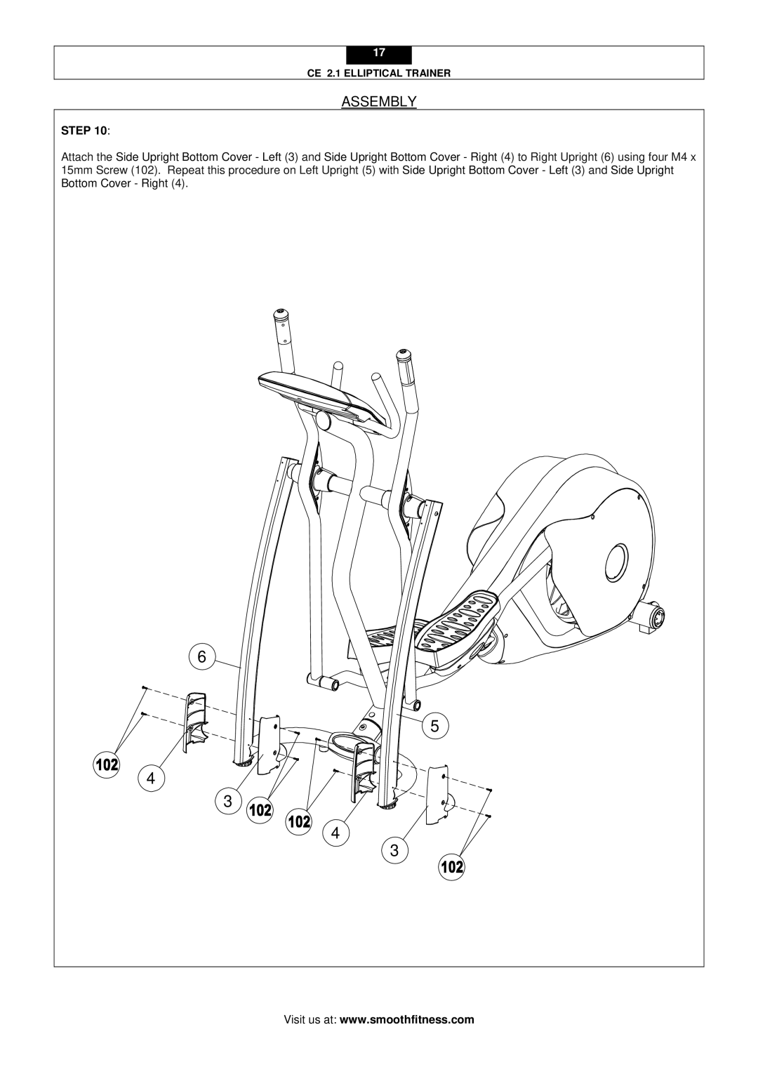 Smooth Fitness CE 2.1 user manual Step 