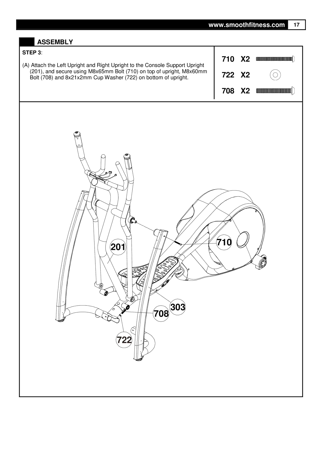 Smooth Fitness CE-3.6 user manual 722 