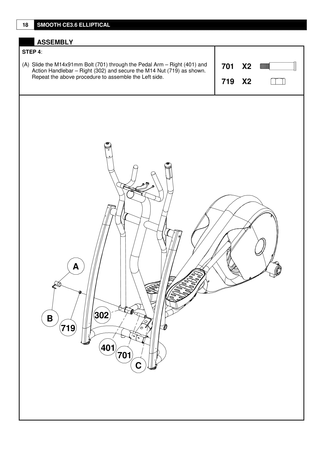 Smooth Fitness CE-3.6 user manual 302 